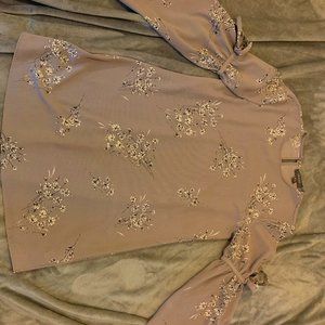 Purple Floral Lightweight Summer Dress